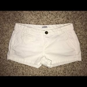 Express white shorts